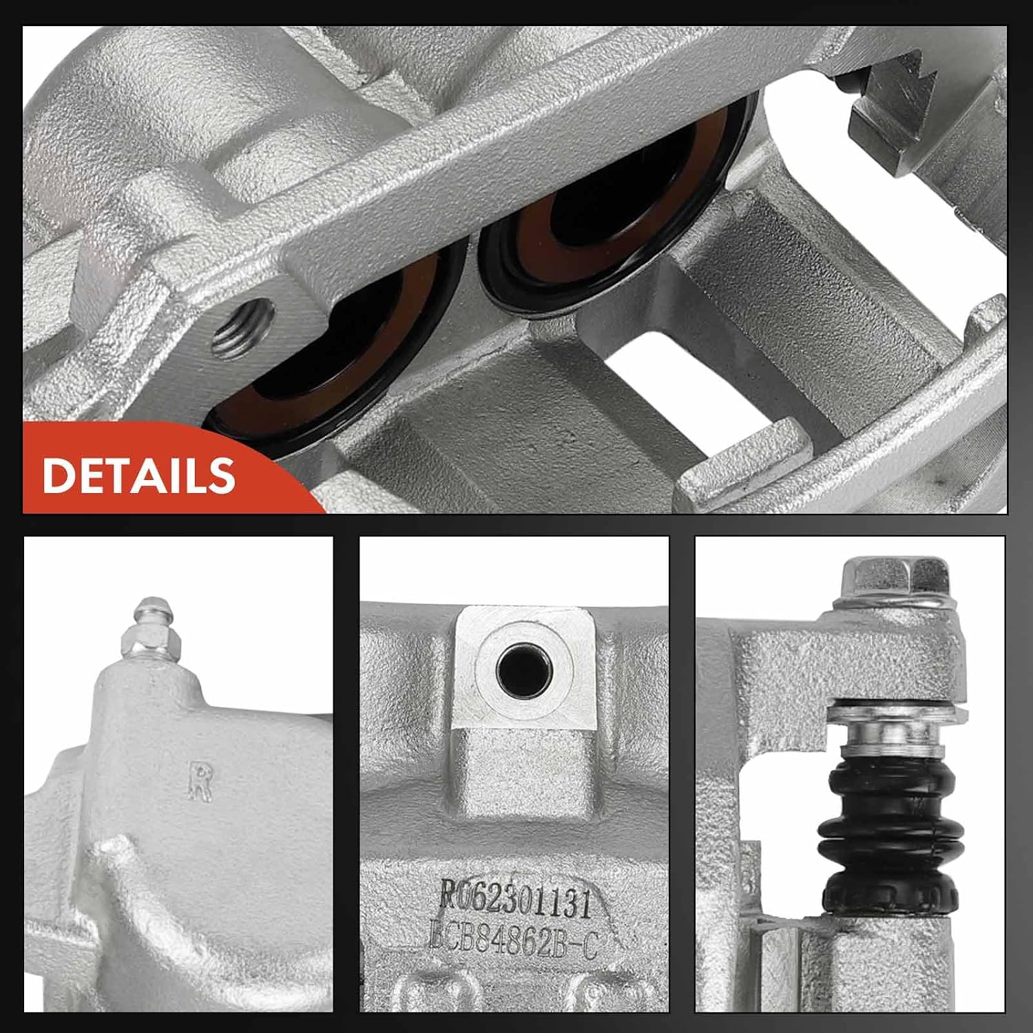 A-Premium Disc Brake Caliper Assembly with Bracket Compatible with Select Dodge Models - Dakota 2003-2004 - Front Driver and Passenger Side, 2-PC Set