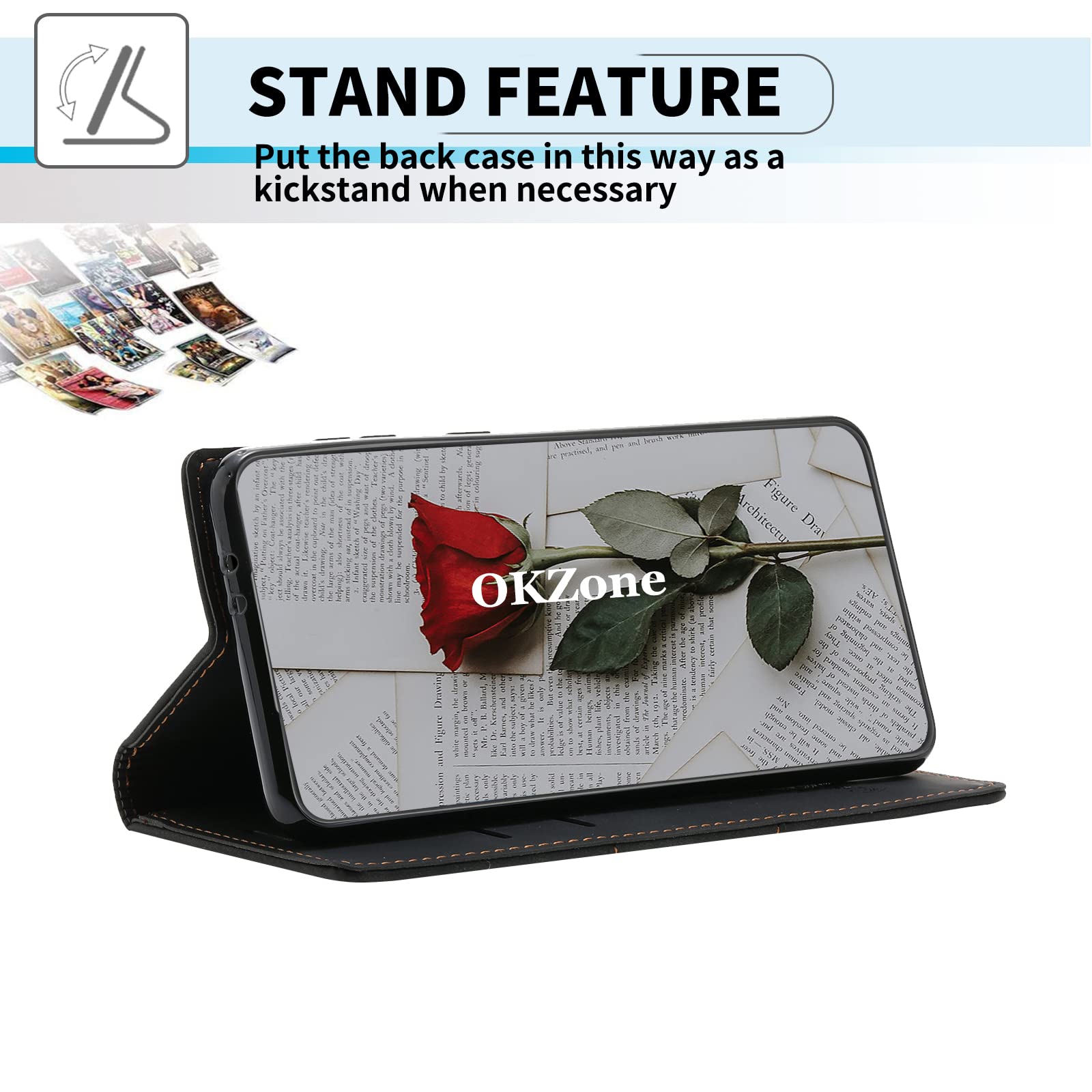 Cover per OPPO A74 4G / OPPO F19 A Libro Bello Custodia