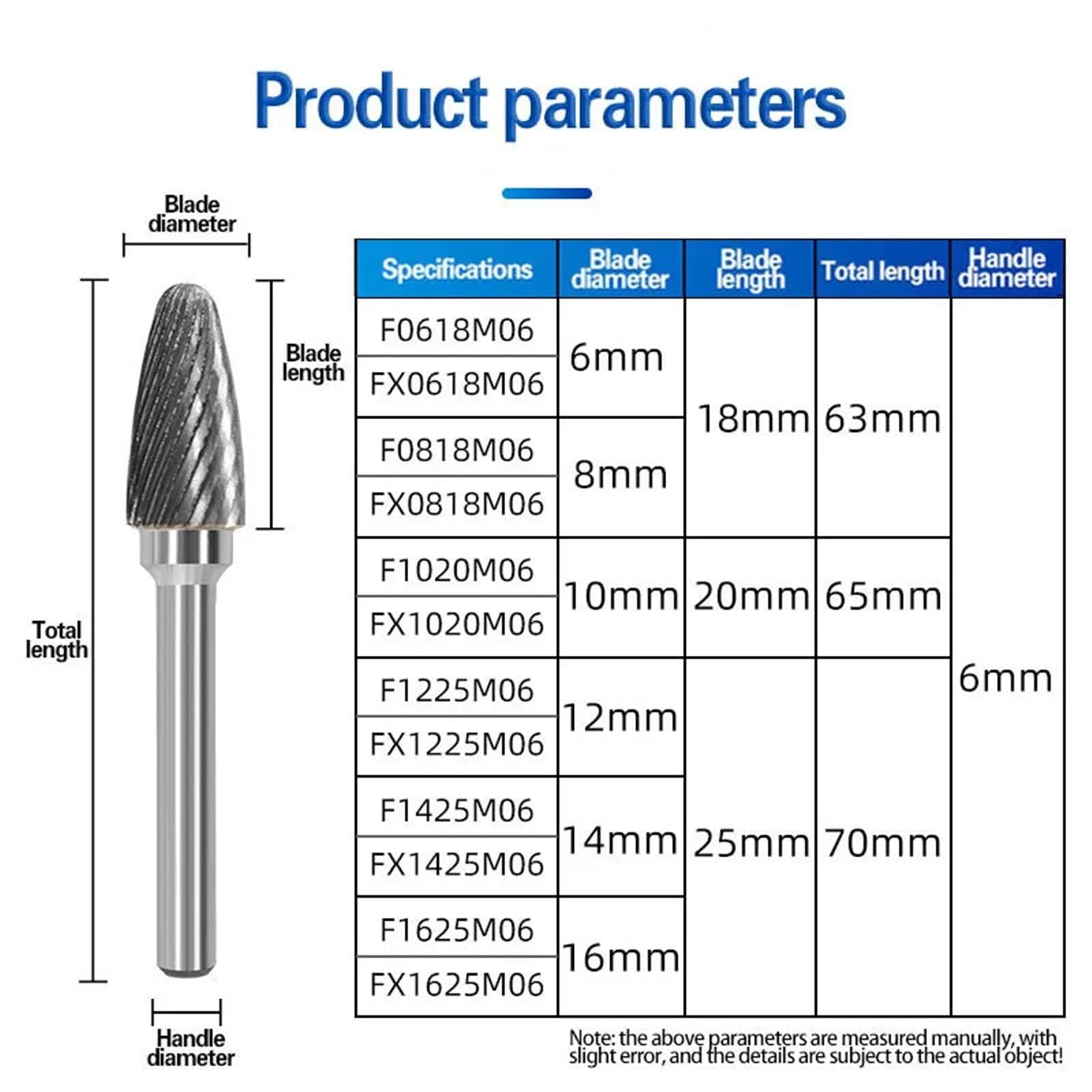 1pc F/FX Type Carbide Rotary File Spiral File Wood Carving Tungsten Steel Grinding Head Tool Weld Burr Chamfer Derusting Milling Cutter(Single slot 14MM)