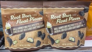 Trader Joe Root Beer Flavored Float Pieces 7oz 198g (Two Bags)