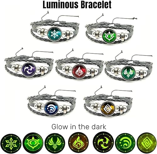 Miniatura 5 de MOTAO Genshin Impact Box Xiao Hu Tao Qiqi - Juego de mercancía - Muñeca, póster, funda de almohada, figura de soporte, pulsera, insignia, llavero,