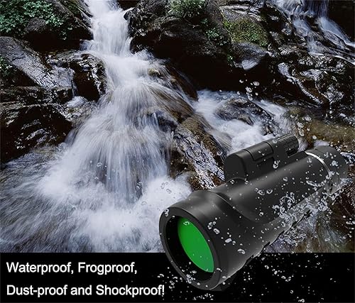 Miniatura 6 de Telescopio monocular de 16 x 52 pulgadas, telescopio monocular de alta potencia con trípode para teléfono inteligente, bolsa portátil, ideal para