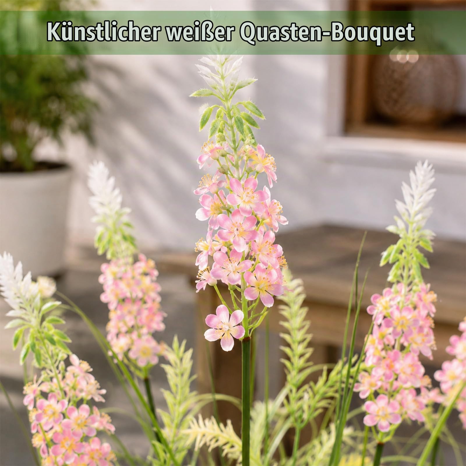 90cm Kunstschilf mit Drei Blüten Künstliche Pflanzen wie echt Kunstpflanzen wie echt mit Schwarz Topf Zimmerpflanzen Groß Echt für Zimmer Deko Büro Schlafzimmer Badezimmer Garten Haus (1 Stück)