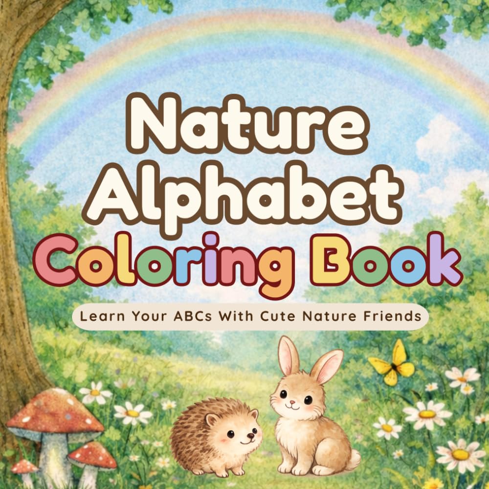 Nature Alphabet Coloring Book: A Gentle A–Z Coloring Adventure for Little Nature Lovers