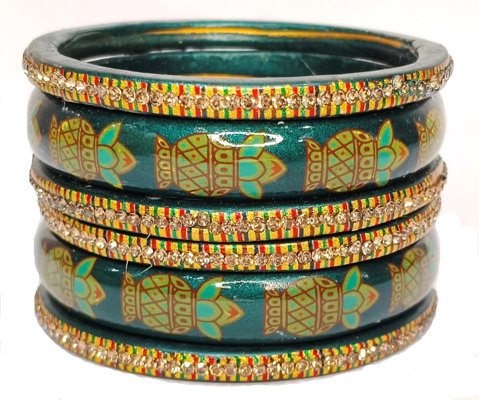 See full amazon price history chart for Anshi Creations Traditional Handmade beautiful Green color Kalas design Printed Lac/Lakh/Lahthi bangle set (Pack of 6) Anshi Creations Traditional Handmade beautiful Green color Kalas design Printed Lac/Lakh/Lahthi bangle set (Pack of 6) (B0DCC63HN9) Amazon Price History, Amazon Price Tracker