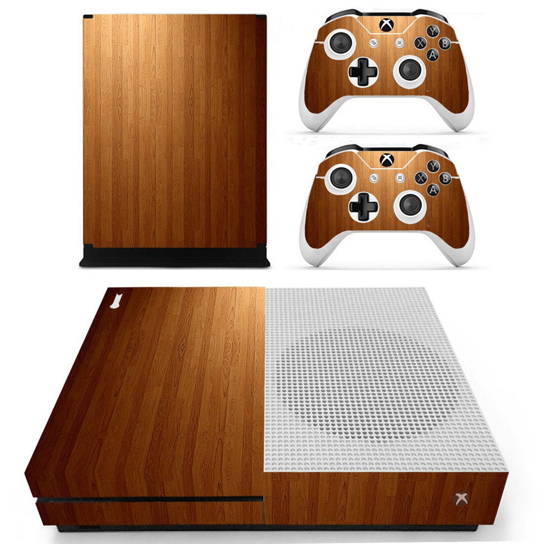 DOTBUY Vinyl Decal Full Body Skin Sticker For Microsoft Xbox One S Console And 2 Controllers And Kinect 2.0 (Carbon Fiber Black) — view 27