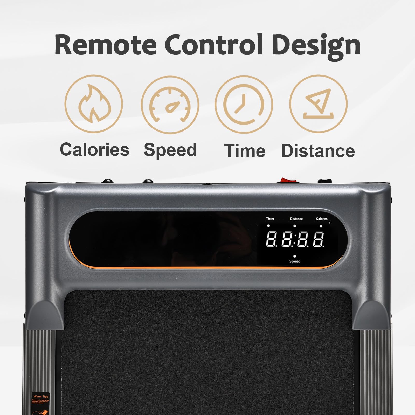Walking Pad Treadmill For Home - 750W Under Desk Treadmill -1.5HP Walking Running Machine, Max. Load-bearing Capacity 150 Kg, Remote Control And LED Display For Home/Office - View #4