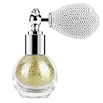 KYDA Highlighter Powder Spray, High Glossy Shimmer Sparkling Powder for Face and Body Glitter Makeup, Body Glitter Spray, Pale Golden