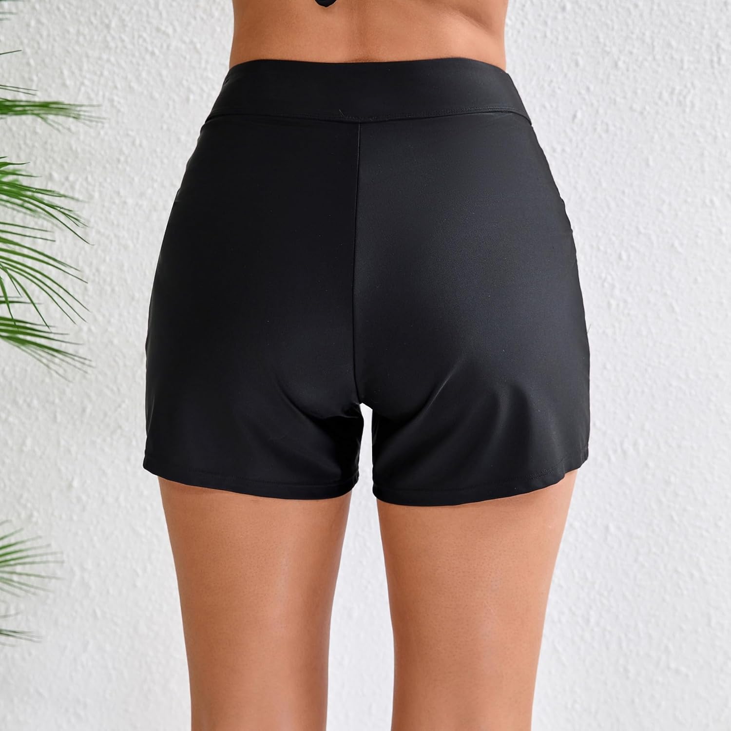 Halcurt Women's 3" High Waisted Swim Board Short with Liner (Available in Plus) Pokcet Boyshorts Swimsuit Bottoms - Image 3