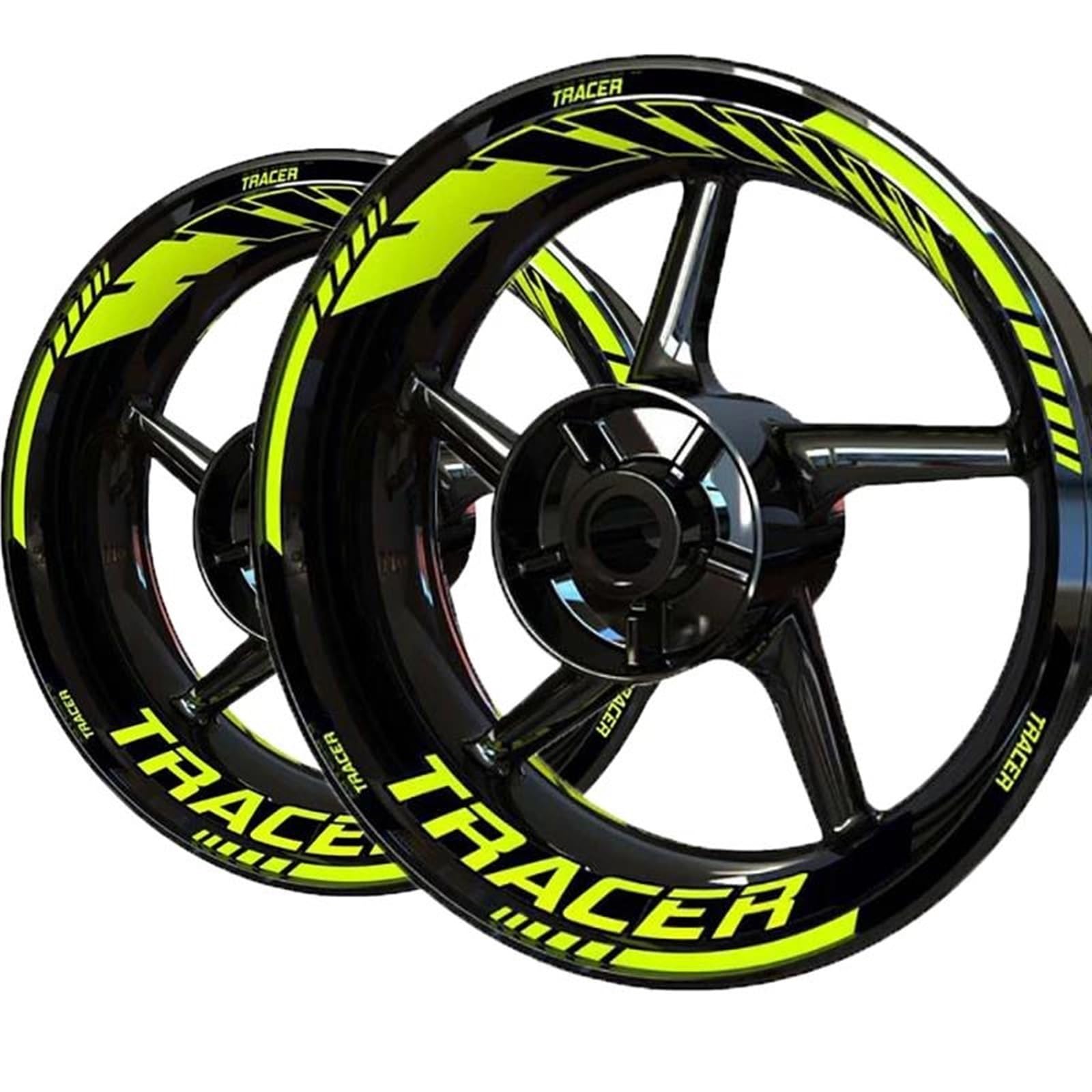 Motorcycle Wheel Sticker Rim Decal Front and Rear Set Accessories for Yamaha for Tracer 9 Gt 900 700(Color8)