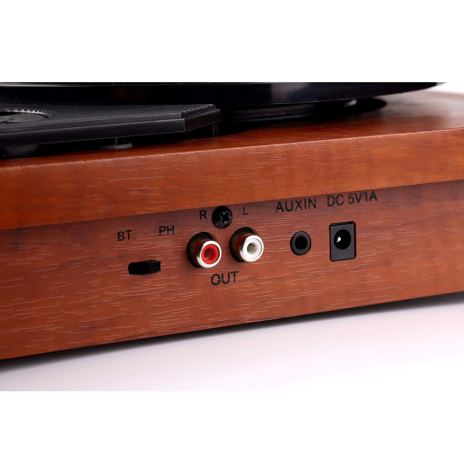Tourne-Disque Vinyle Gramophone Classique Portable Tourne-Disque Vinyle Phonographe Antique Phonographe Simple Haut-Parleur intégré pour Bureau