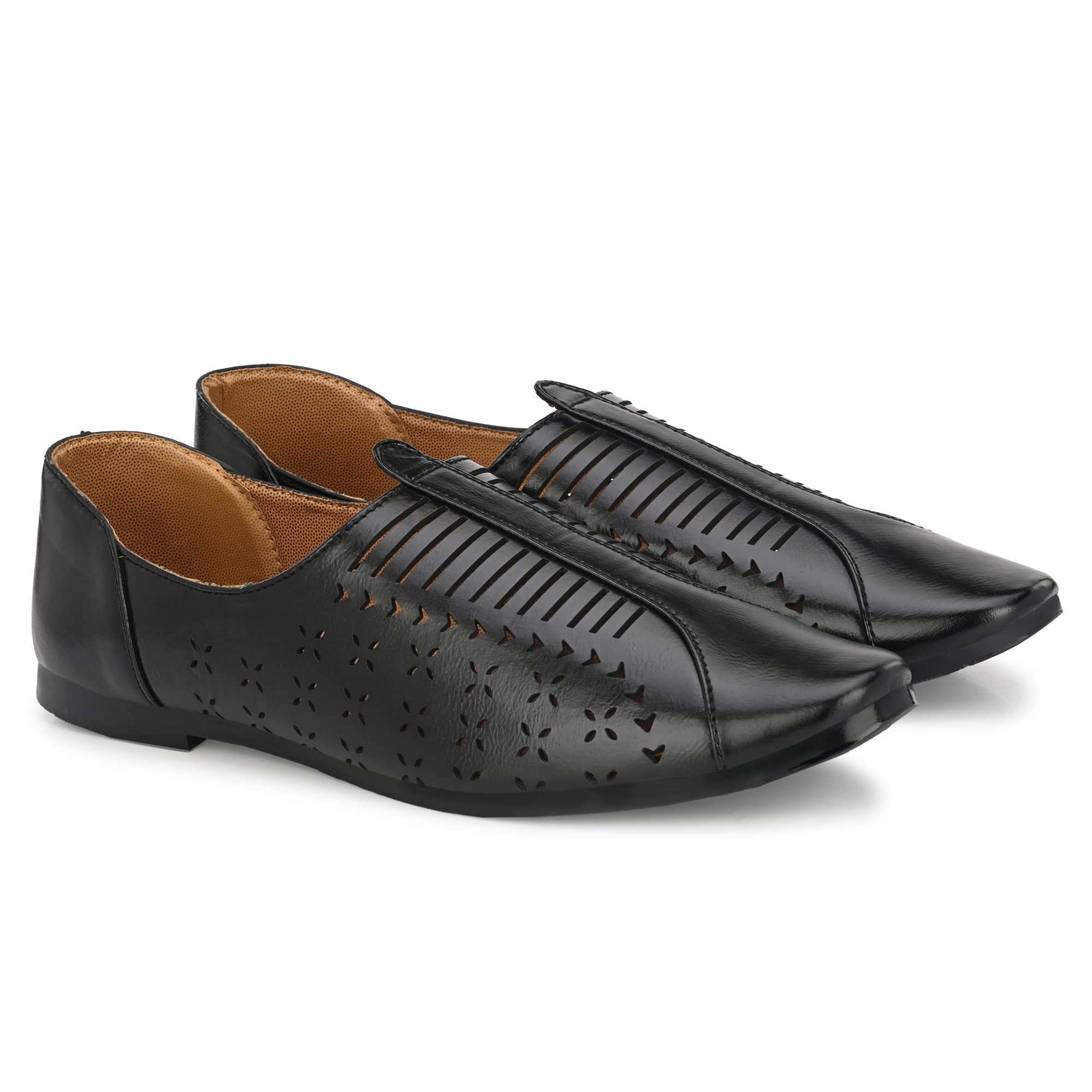 Vellinto® Mens Ethnic Shoes for Men ll Juttis Mojaris & Partys Shoes ll Mens Casual Loafers Shoes Black (B0BSGXL49Q) Amazon Price History, Amazon Price Tracker