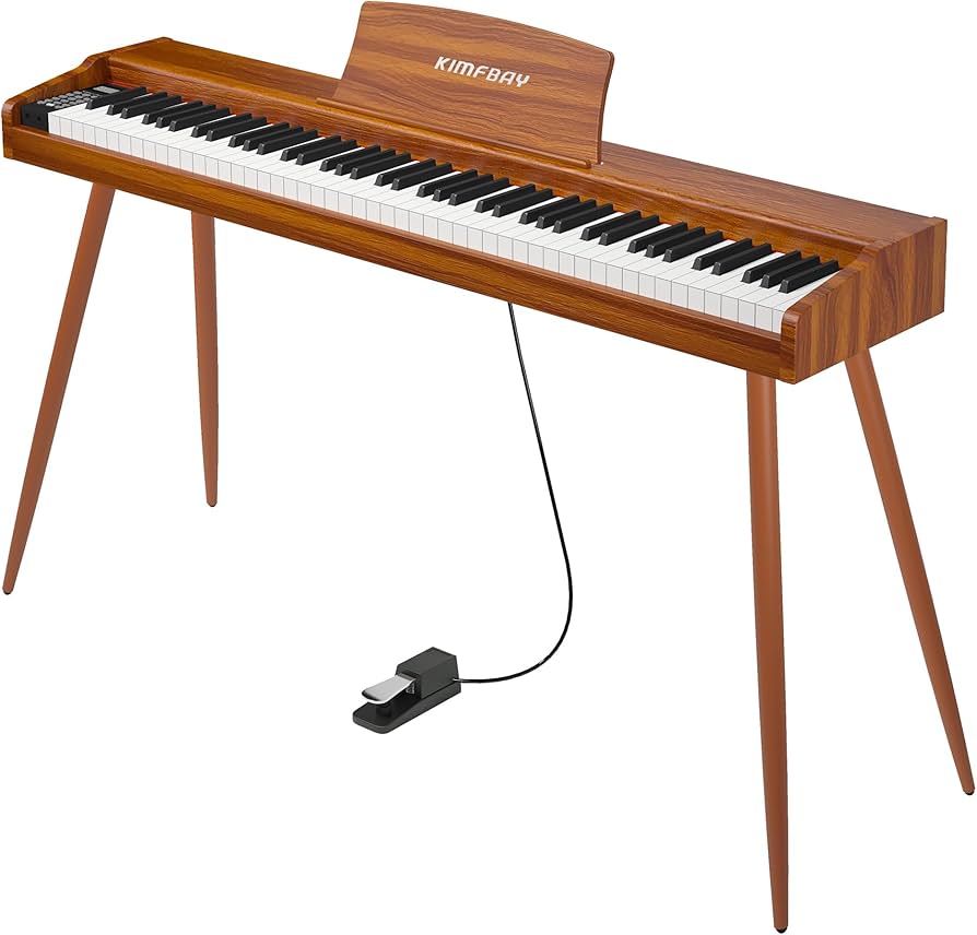 Electronic piano 電子ピアノ 88鍵 ペダル付き Amazon | KIMFBAY 電子ピアノ 88鍵盤 木製 電子 ピアノ 88鍵