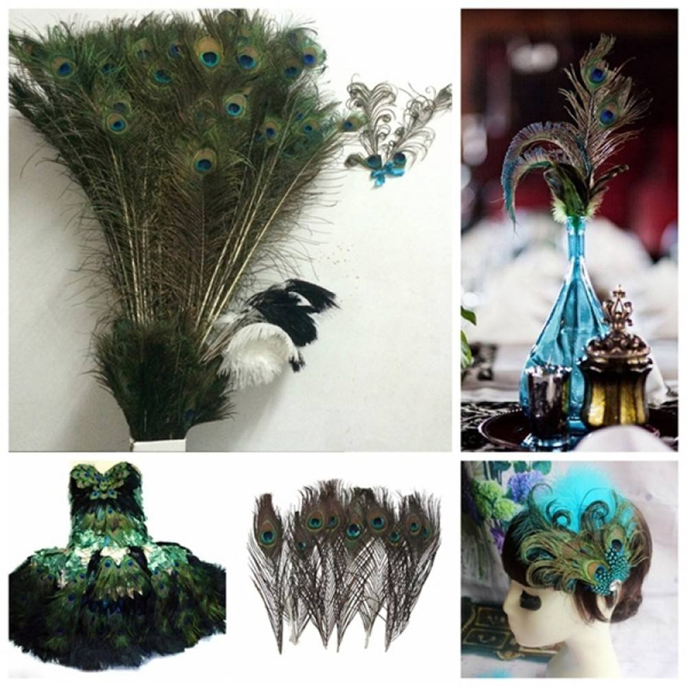 Peacock Feather Vase Decor For You