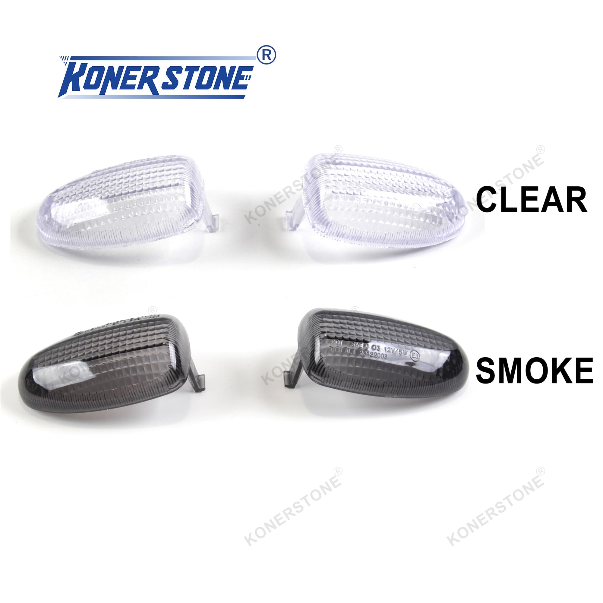 Copriobiettivo per indicatori di direzione anteriori per B.M.W R1100R / R850R / R1150GS / R1150R / R1200C / K1200RS 1997-2004 Accessori Moto Lenti trasparenti gs1150