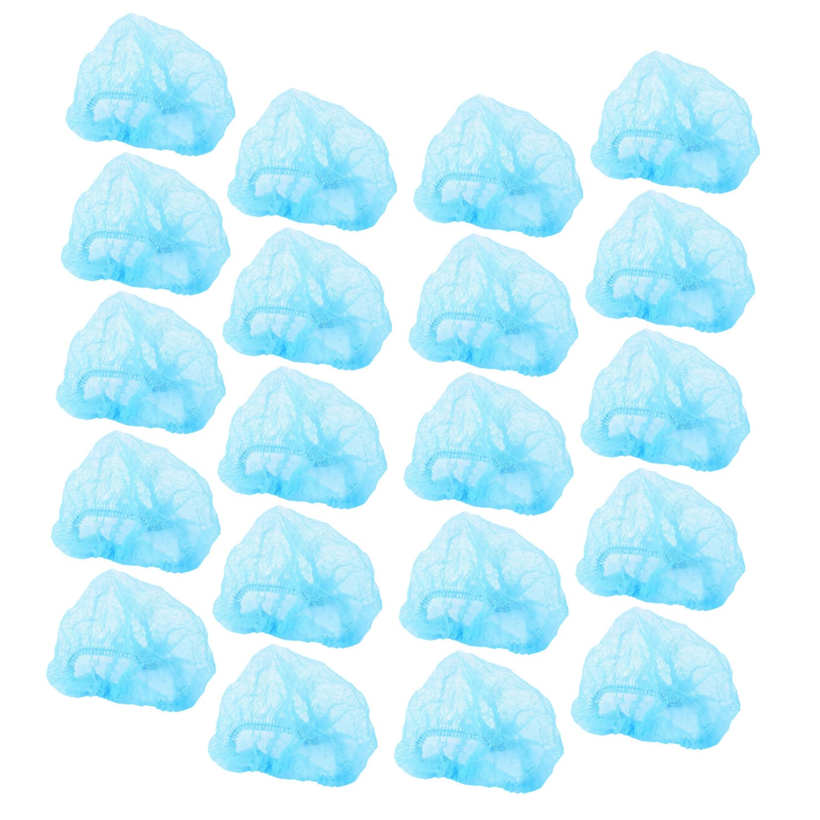 Homoyoyo 20 pezzi Cuffie Usa e Getta Non Tessute per Trucco e Pulizia Copricapo Traspirante Antipolvere Elasticizzata per Industria Alimentare e Laboratori