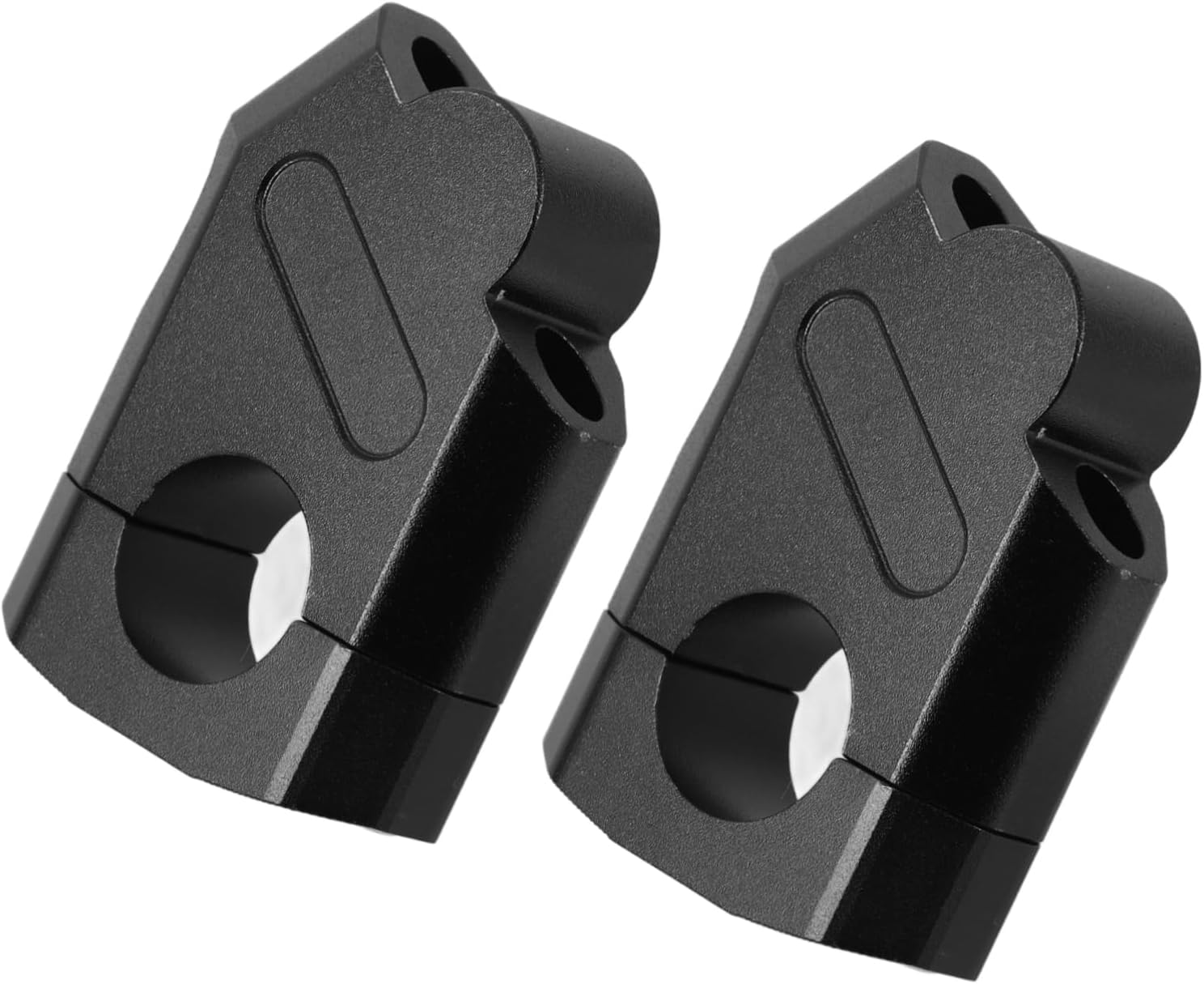 Handlebar Riser Clamps for Motorcycle Ergonomic Height and Position Mount for Enhanced Comfort and Reduced Fatigue Black