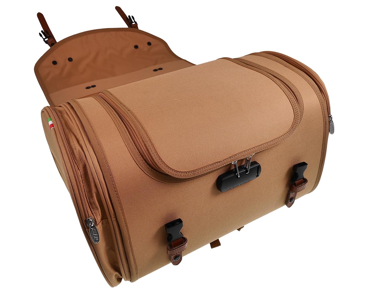 SIP Tasche/Koffer Classic, groß, für Gepäckträger, 480x300x270 mm, ca. 35 Liter, Nylon, braun
