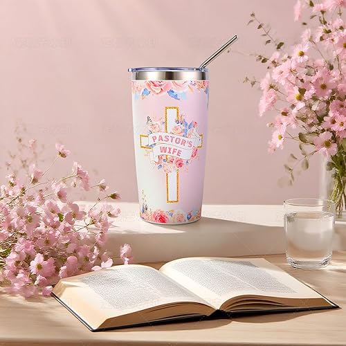 Miniatura 3 de Regalos de apreciación para la esposa del pastor para mujeres, regalos cristianos, regalo único para la esposa del pastor que incluye diario, vaso,