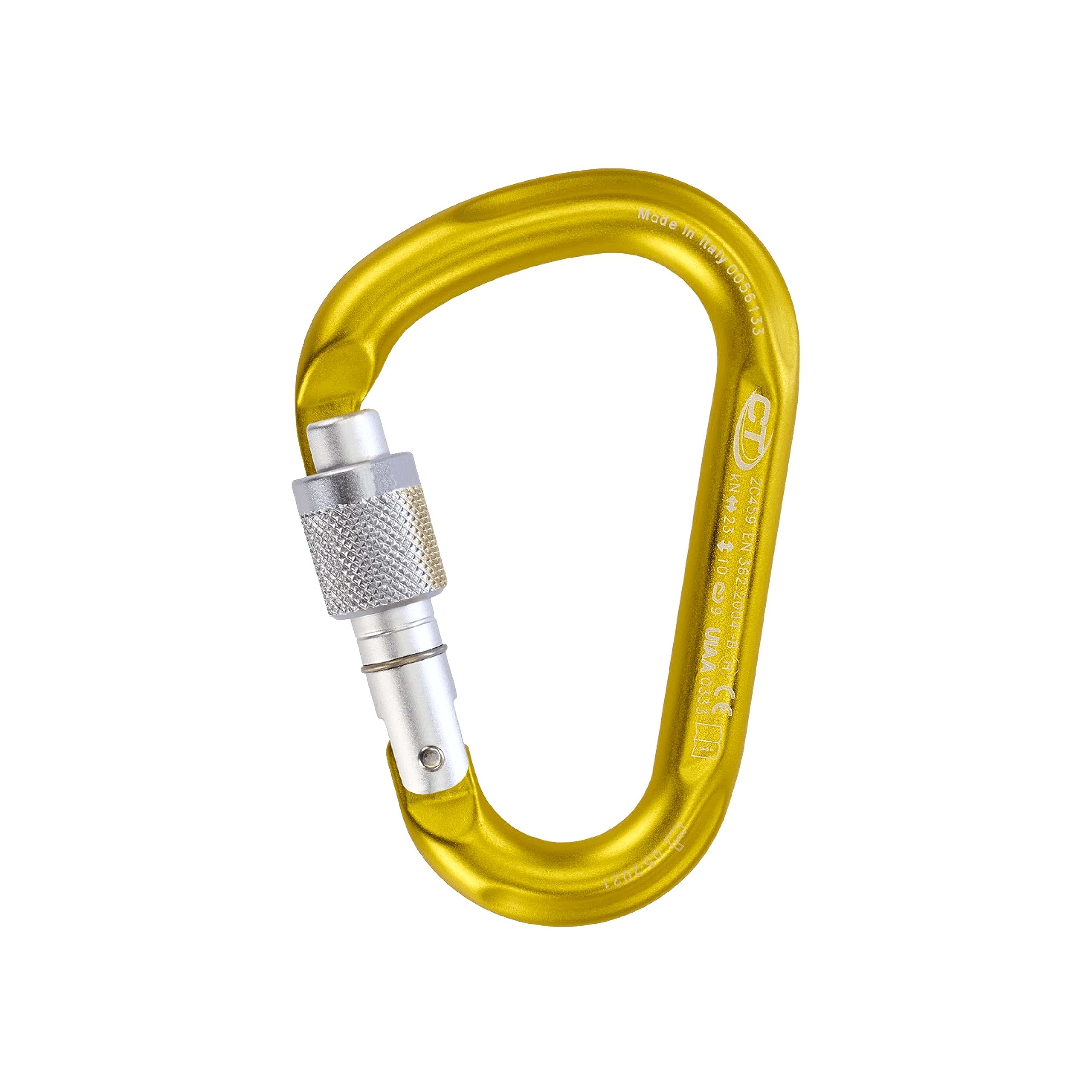 Climbing Technology Snappy SG, Unisex Adult Carabiner, Mustard, Unique