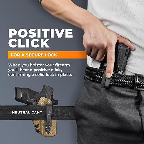 Miniatura 6 de IWB - Funda de garra metible, dentro de la cintura, lista para punto rojo, se adapta a GL 43X MOS con TLR-6