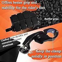 Vista 4 de FOVPLUE Estriberas de Carretera de 1.25", Estriberas de Carretera Ajustables Anguladas Cortas con Soportes para Harley Touring Street Glide Electra