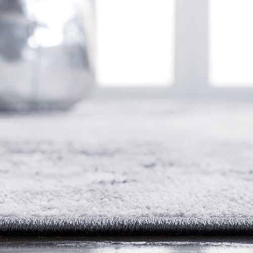 Miniatura 5 de SAFAVIEH Toscana Collection - Alfombra de área de 5 pies 3 pulgadas x 7 pies 6 pulgadas, gris y marfil, diseño abstracto moderno, no desprende