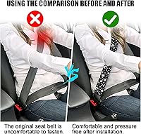 Vista 3 de Funda para cinturón de seguridad para adultos, 1 funda para cinturón de seguridad extra larga, fundas para cinturón de seguridad, cojín suave