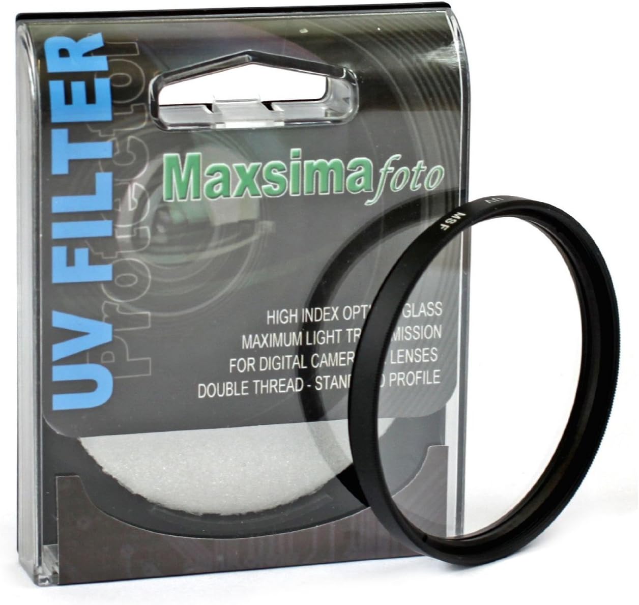 Maxsimafoto 46mm UV filter and lens protector for Panasonic HC-V720, HDC-HS700, HDC-HS900, HDC-SD600, HDC-SD700, HDC-SD800, HDC-SD900, HDC-SD909, HDC-SDT750, HDC-TM700, HDC-TM900.