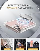 Vista 914 de Miracase Funda magnética para iPhone 14 de 6.1 pulgadas, protector de pantalla de vidrio templado integrado + protector de lente, compatible