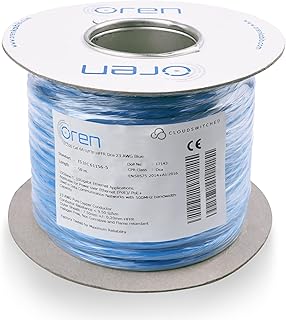 Oren CAT6A 50m Ethernet Cable - 23 AWG Pure Copper Wire - 500 MHz Bandwidth U/FTP Internet LAN Network Cable - Halogen Free, Non-Corrosive - 10GbE High Speed Ethernet Cable