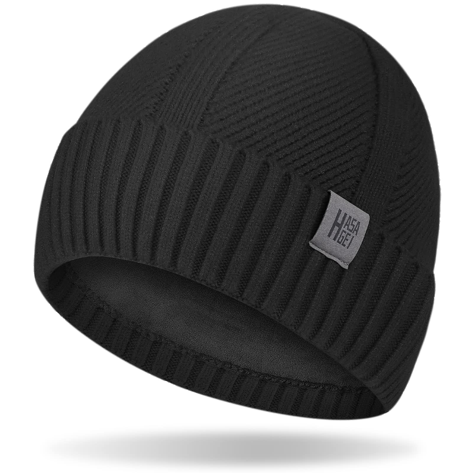 HASAGEI Gorros de Punto, Gorro Beanie para Hombre y Mujer, Diseño Clásico Moderno y Suave y Elástico, Unisex