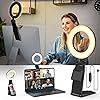 Evershop Ring Light for Laptop Desk Clip On,Small Computer Video Conference Lighting with Stand for Phone/Webcam/Monitor,5" Portable Mini LED Selfie Light Desktop for Zoom Meeting/Video Call/Recording