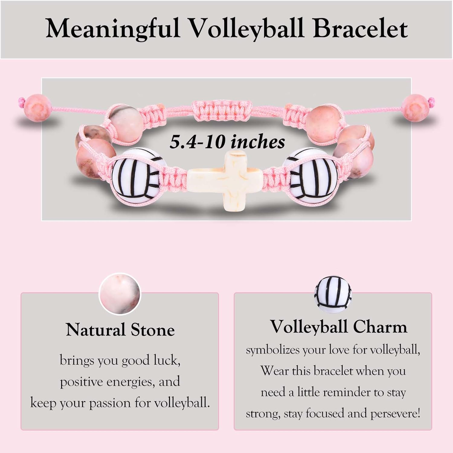 Softball Volleyball Bracelet Gifts for Girls Players Team Lovers Christmas Birthday Valentines Day Easter Graduation Back to Scool Gifts Stocking Stuffers for Daughter Granddaughter Niece Sister - Image 4