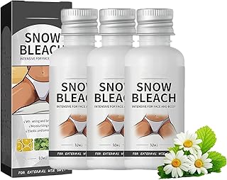 3 Pcs Snow Bleach Cream for Private Part, Intimate Areas-Underarm, Neck, Armpit, Knees, Elbows, Dark Spot Remover Cream for Face and Body
