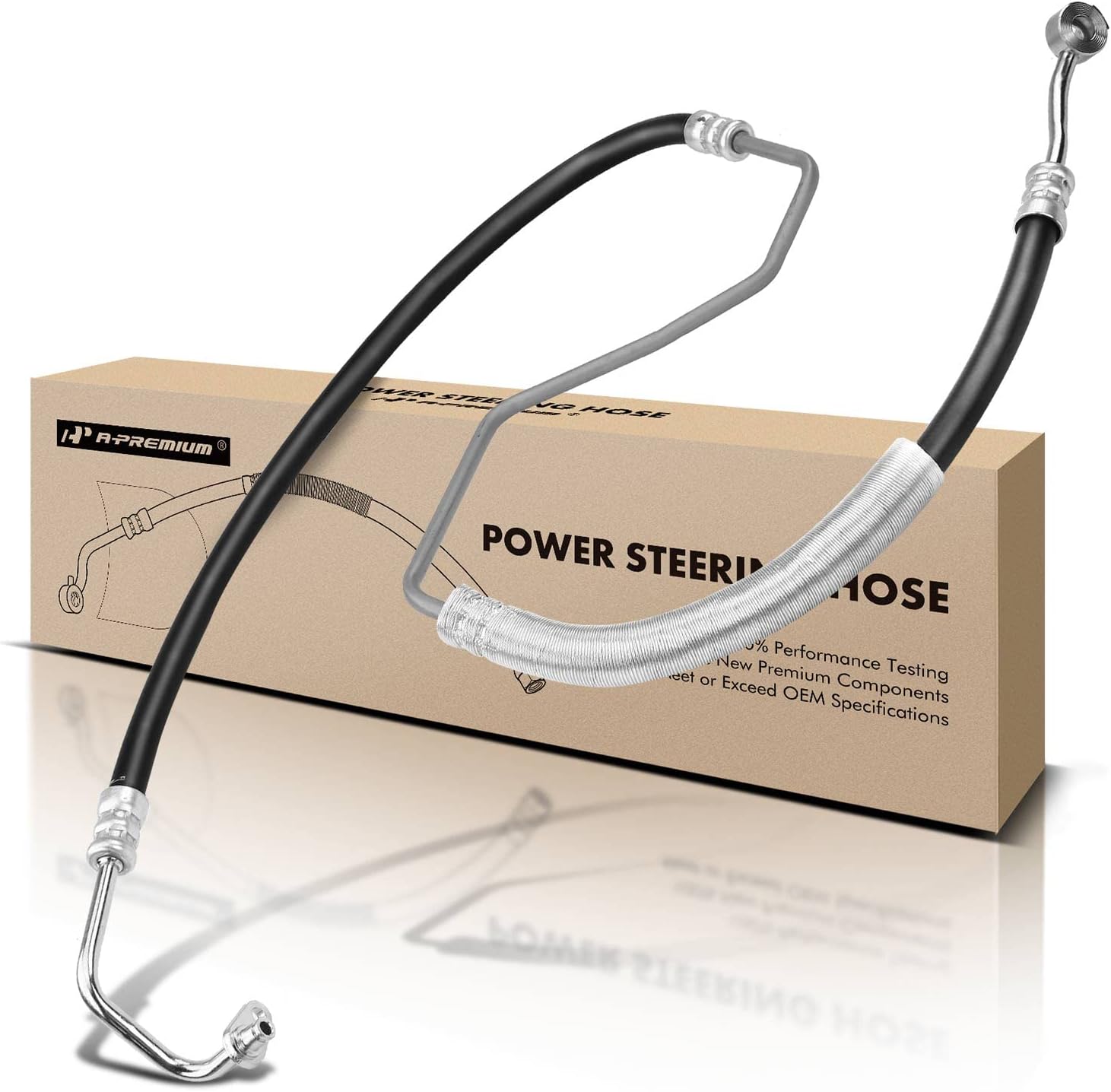 A-Premium Power Steering Pressure Line Hose Assembly Compatible with Ford Edge 2012-2014 L4 2.0L