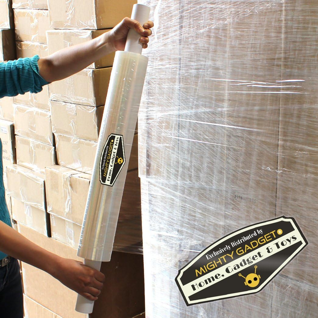 Blасk Frіdау - 50% оƒƒ 2 Pack of Mighty Gadget (R) 20” x 1000 ft Stretch Moving & Packing Wrap. Industrial Strength, Clear Plastic Pallet Shrink Film Ideal for Furniture, Boxes, Pallets (2 Rolls)