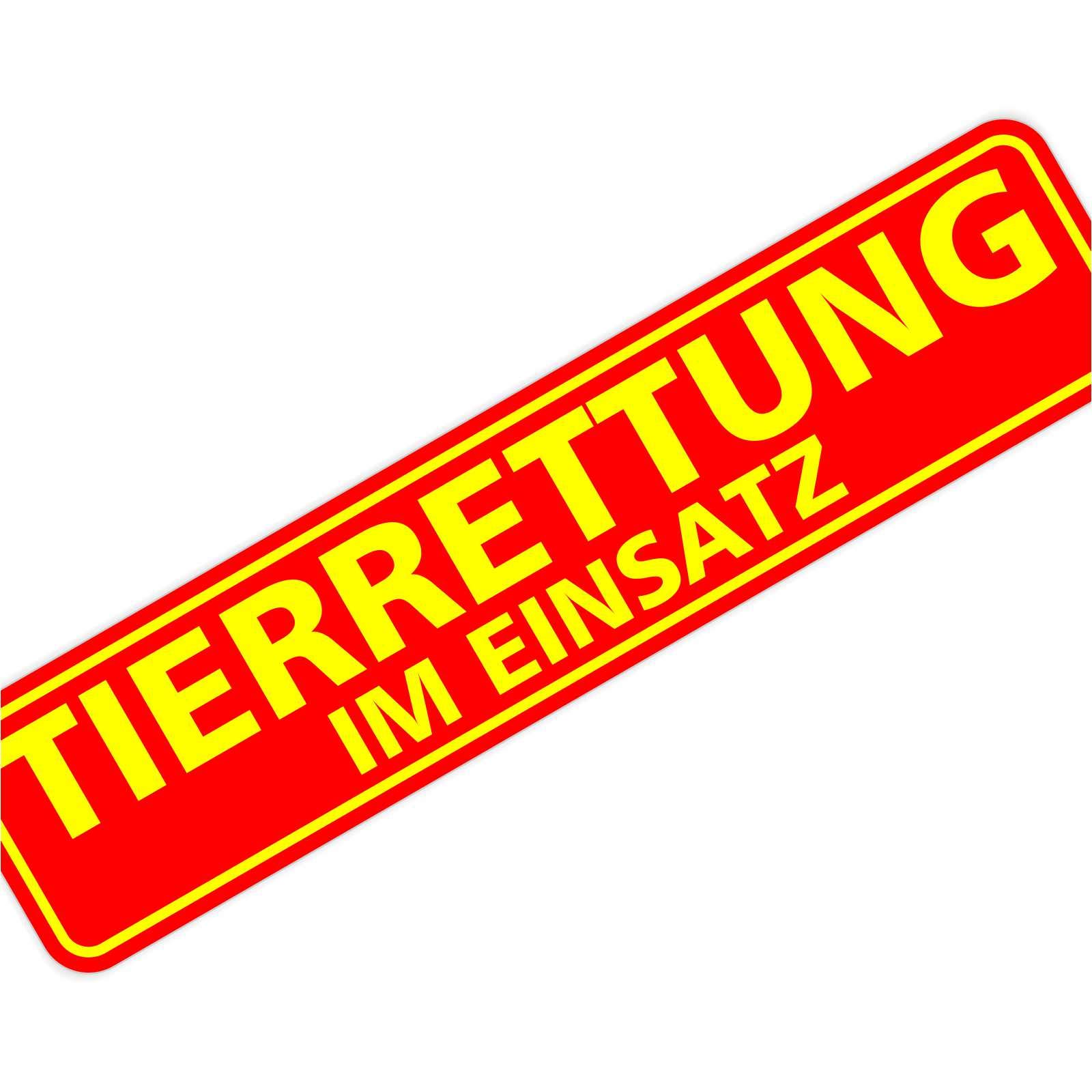 Magnetschild Magnettafel Schild Tierrettung im Einsatz 300x70 mm 0,9 mm stark haftend runde Kanten Magnetschild Magnettafel Schild Tierrettung im Einsatz 300x70 mm 0,9 mm stark haftend runde Kanten