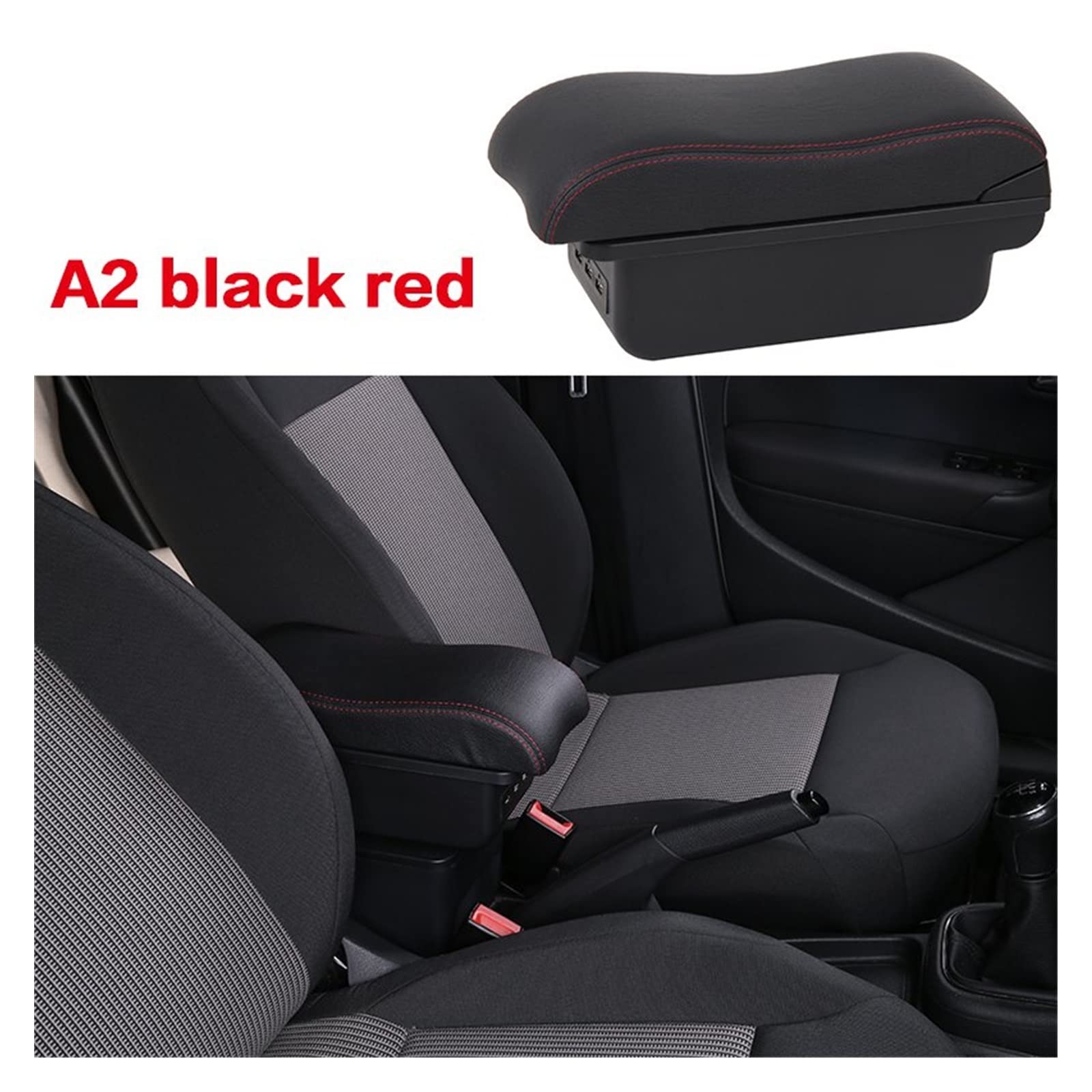 Armleuning Organizer Opbergbox Voor Skoda Voor Fabia 3 Armsteun Voor Skoda Voor Fabia III Voor Combi Auto Armsteun Doos Retrofit Onderdelen Opbergdoos Auto Accessorie 2015-2020 Middenconsole Opbergdoo