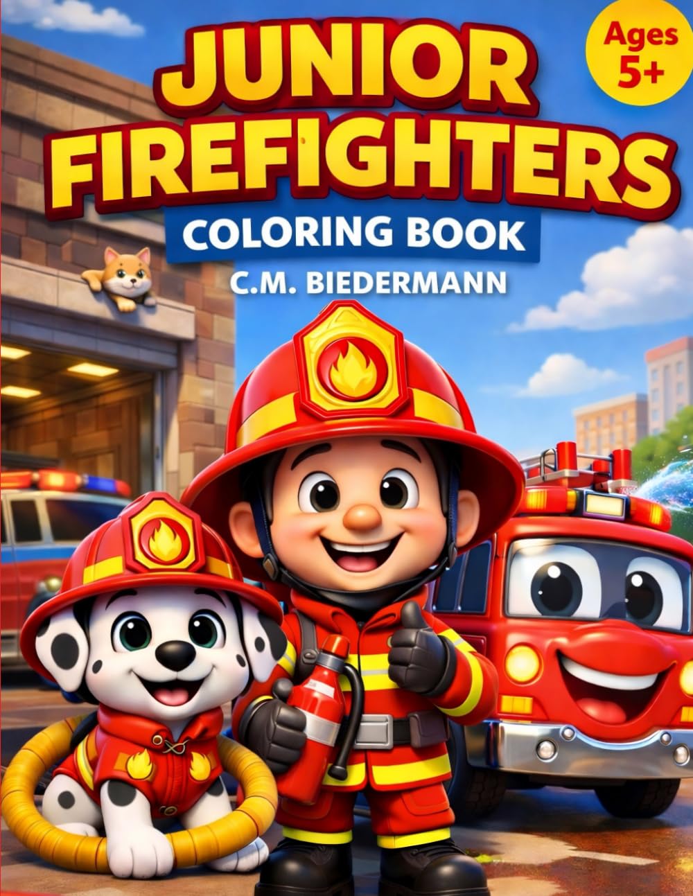JUNIOR FIREFIGHTERS COLORING BOOK