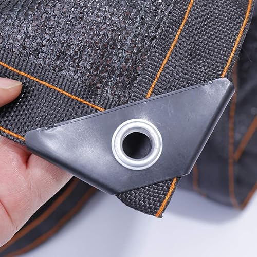 Miniatura 3 de Tela de malla permeable al agua y al aire, resistente a los rayos UV, con ojales, para tejado, patio, garaje, jardín, balcón (9.8 x 9.8 ft)