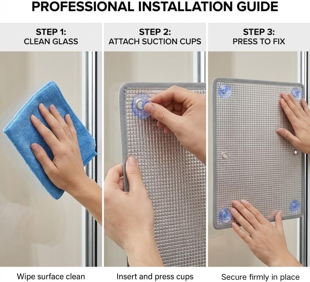 UV Protection Heat Blocking Window Film, Double Aluminum Foil Reflective Privacy Film, Reusable Blackout Window Cover Foil, for Car Bedroom Bathroom Garage Balcony Glass(35x49in)