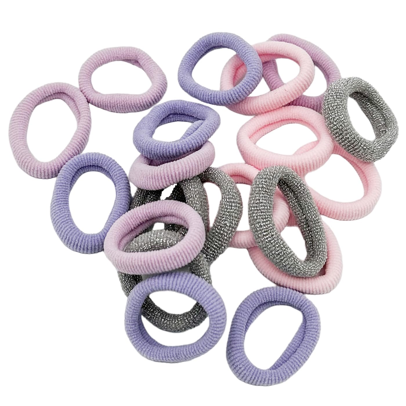 HAARallerliebst® Pack of 20 Colourful 30 mm Small Hair Bobbles for Girls, Mini Baby Scrunchies Including Box - Image 3