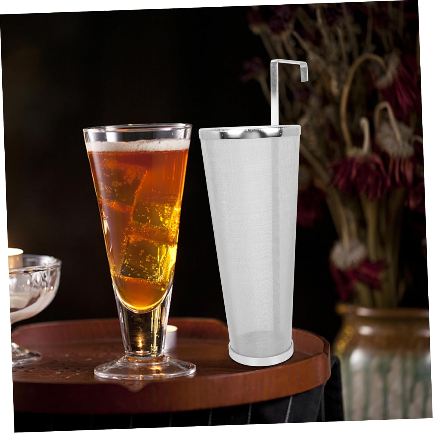 Creative Stainless Steel Beer Filter Stainless Steel Hop Strainer for Home Brewing and for