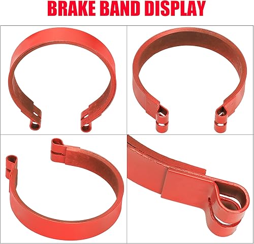 Vista 14 de GREHUA Kit de banda de freno de tambor trasero de 4 pulgadas y cable para Manco Bandit Critter 1492 4316 297 Rotary 484 Azusa 2251-B Yerf-Dog A-Negro