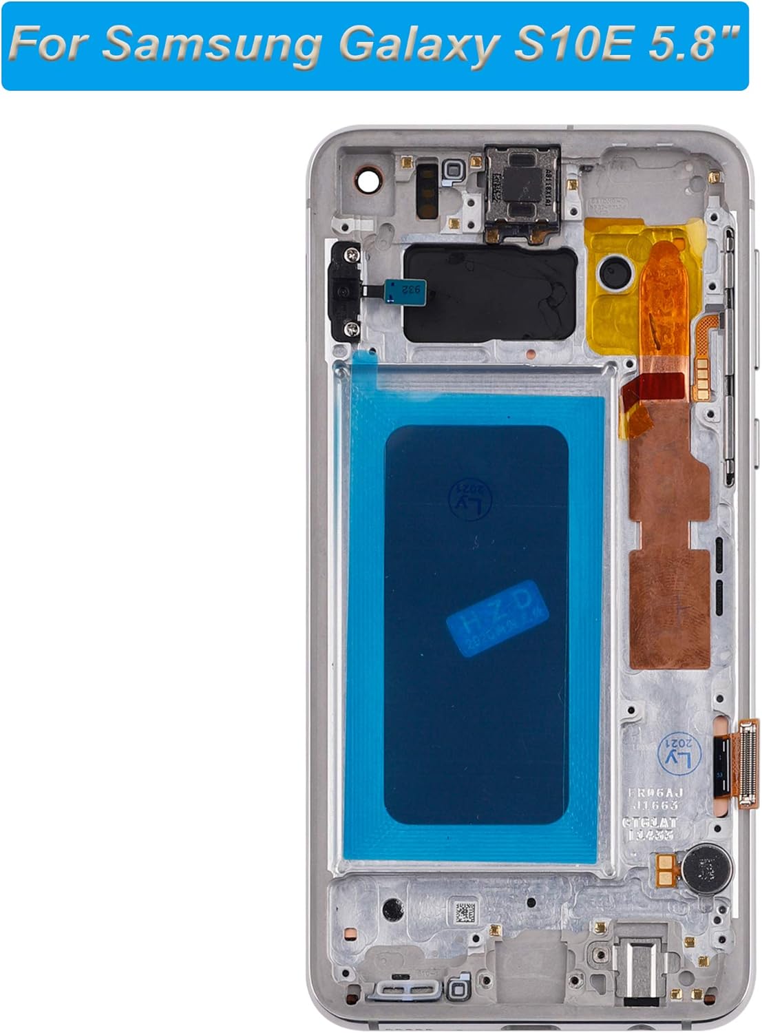 e yiiviil super amoled display compatible with samsung galaxy s10e sm g970u sm g970w 5 8 inch lcd touch screen display assembly with toolsframewhit