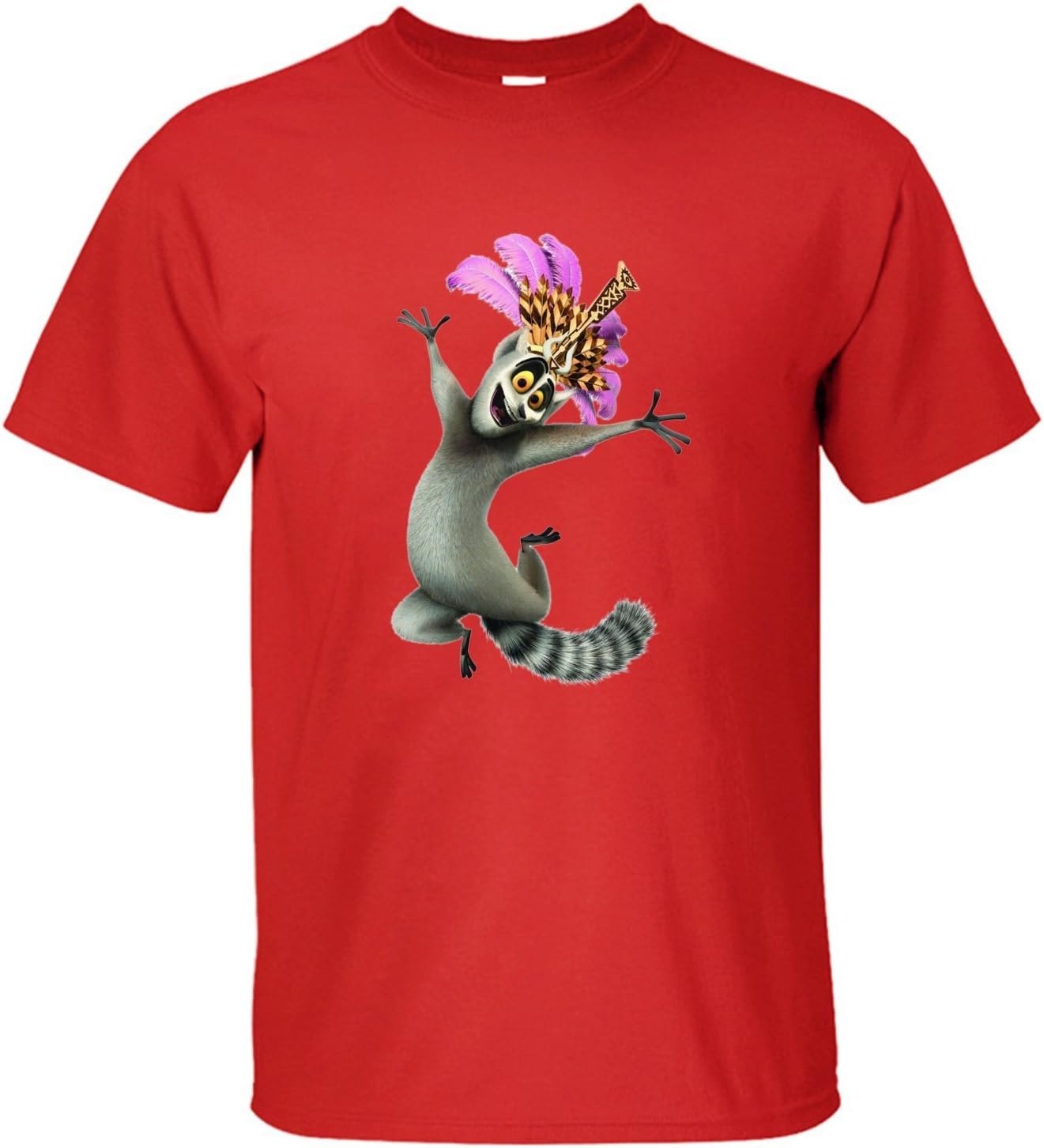 WDFO King Julien Madagascar Custom Men T Shirt Cotton
