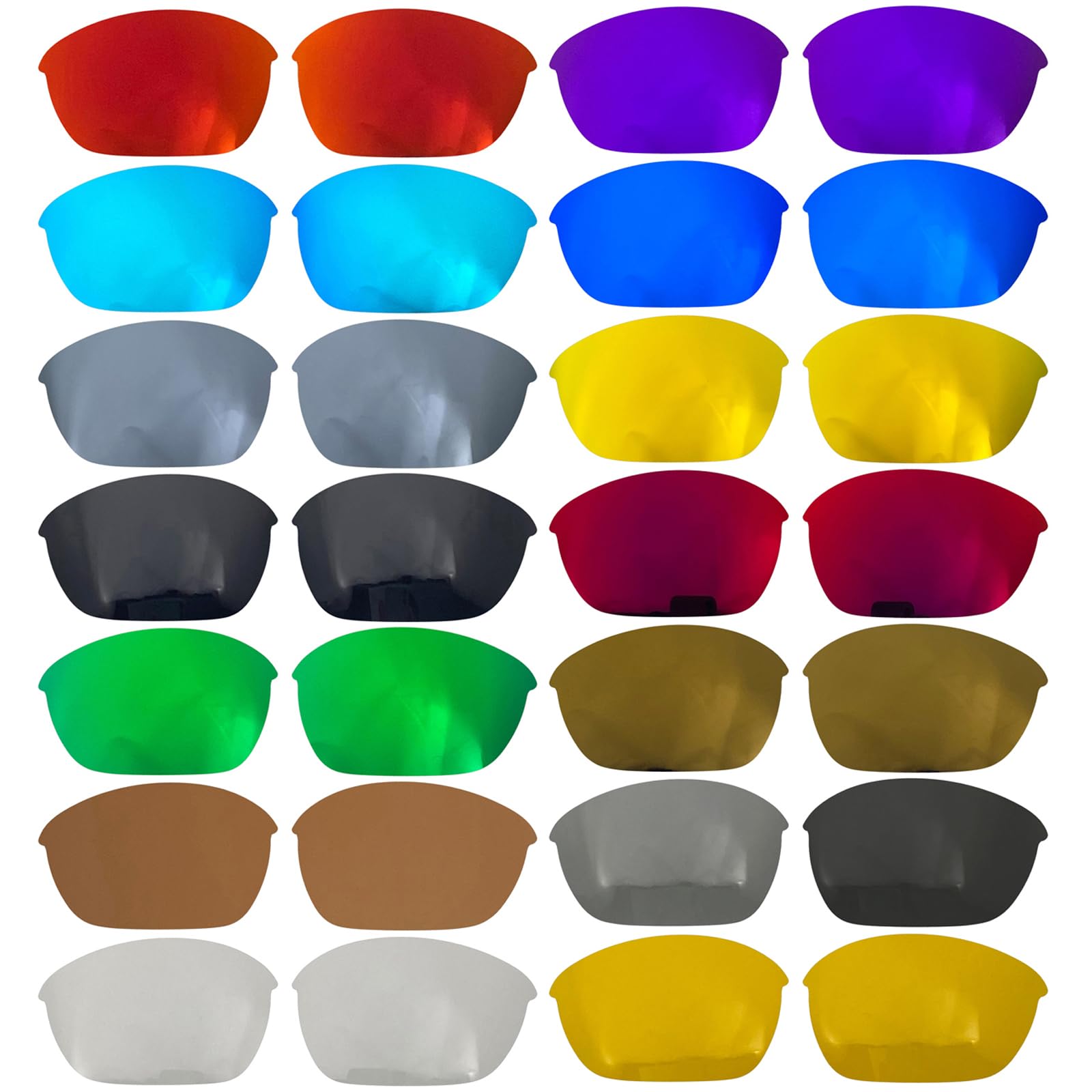 Replacement Lenses for Oakley Half Jacket 2.0 OO9144 Sunglass/1.5mm polarized/easy to install (blue)