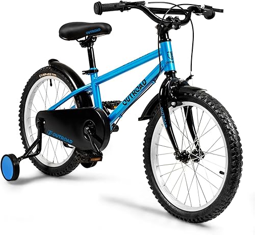 Miniatura 1 de MarKnig Bicicleta plegable de 141618 pulgadas con ruedas de entrenamiento, regalos para niños y niñas de 3 a 9 años, bicicleta para niños pequeños