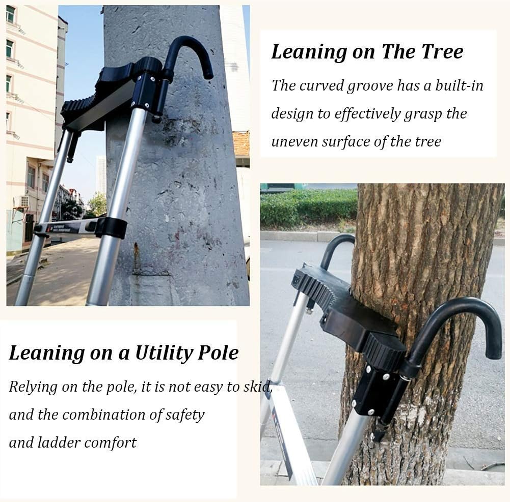 Telescopic Ladder,Ladders,Multifunctional Ladder,Attic Extension Ladder with Curved Washer and Hooks, Aluminum Alloy Telescopic Tall Ladder for Roof Top/Outdoor/Industrial, Load 150Kg,2.6M/8.5F